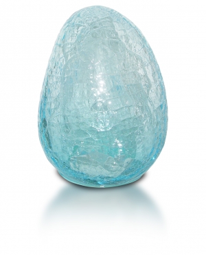 Ice blue pebble lamp